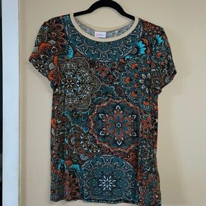 EUC LuLaRoe Olive Tee XS